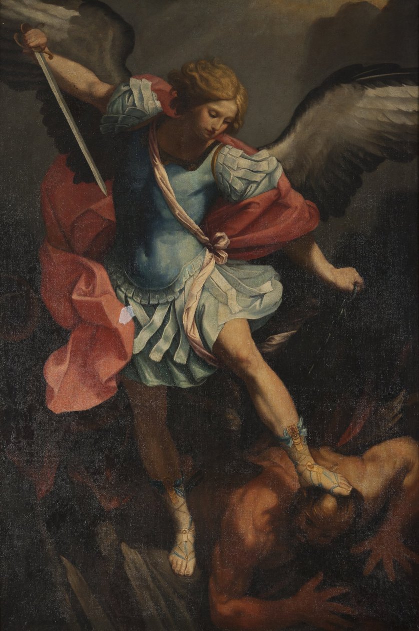 Mihály arkangyal legyőzi a Sátánt alkotó: Guido Reni