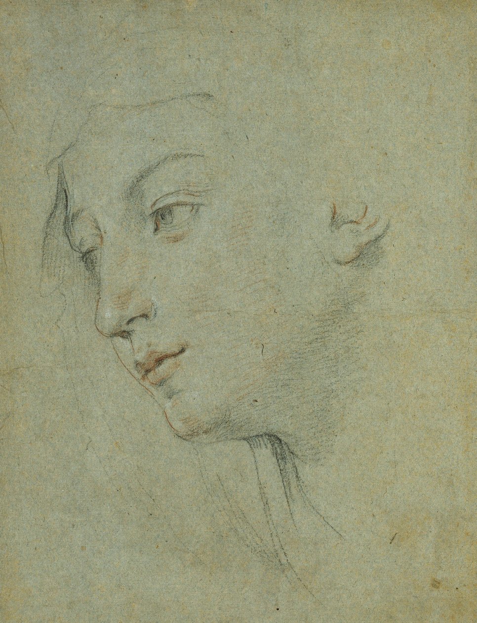 Egy nő feje, aki balra néz, alkotó: Guido Reni
