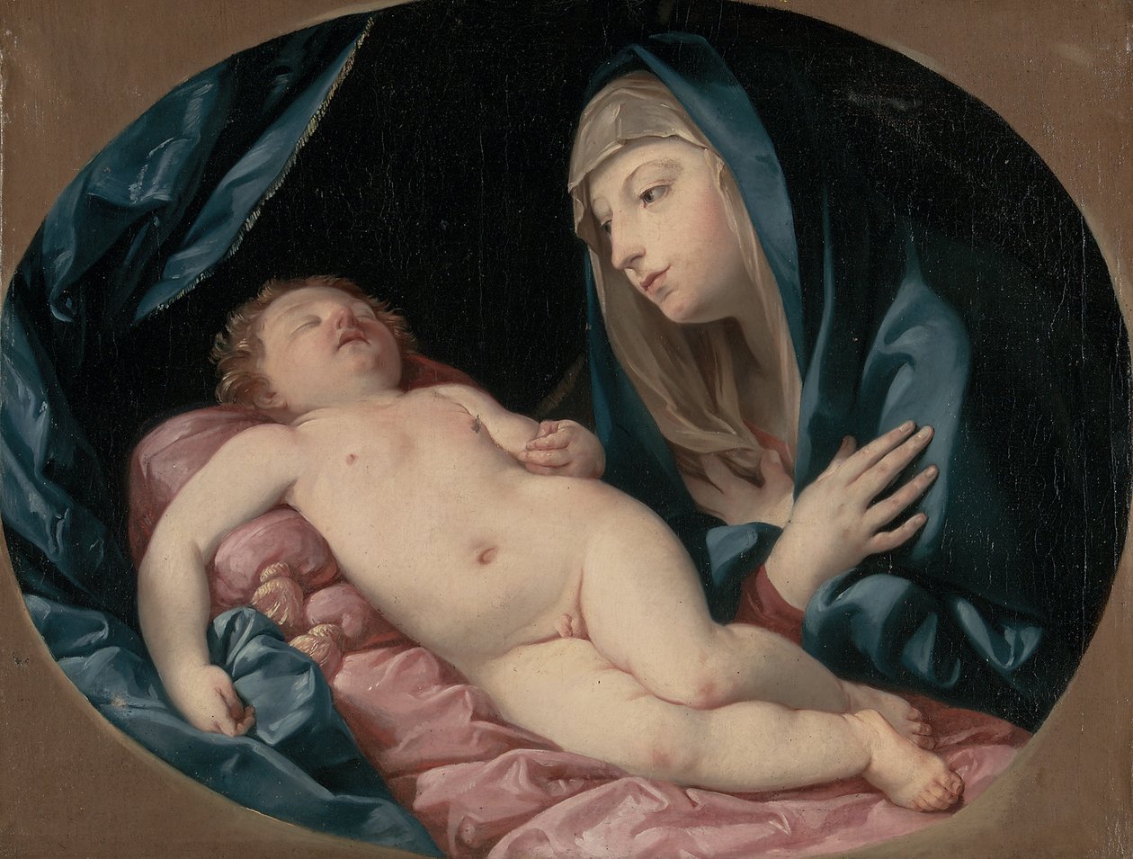 Az alvó gyermeket imádó Madonna alkotó: Guido Reni