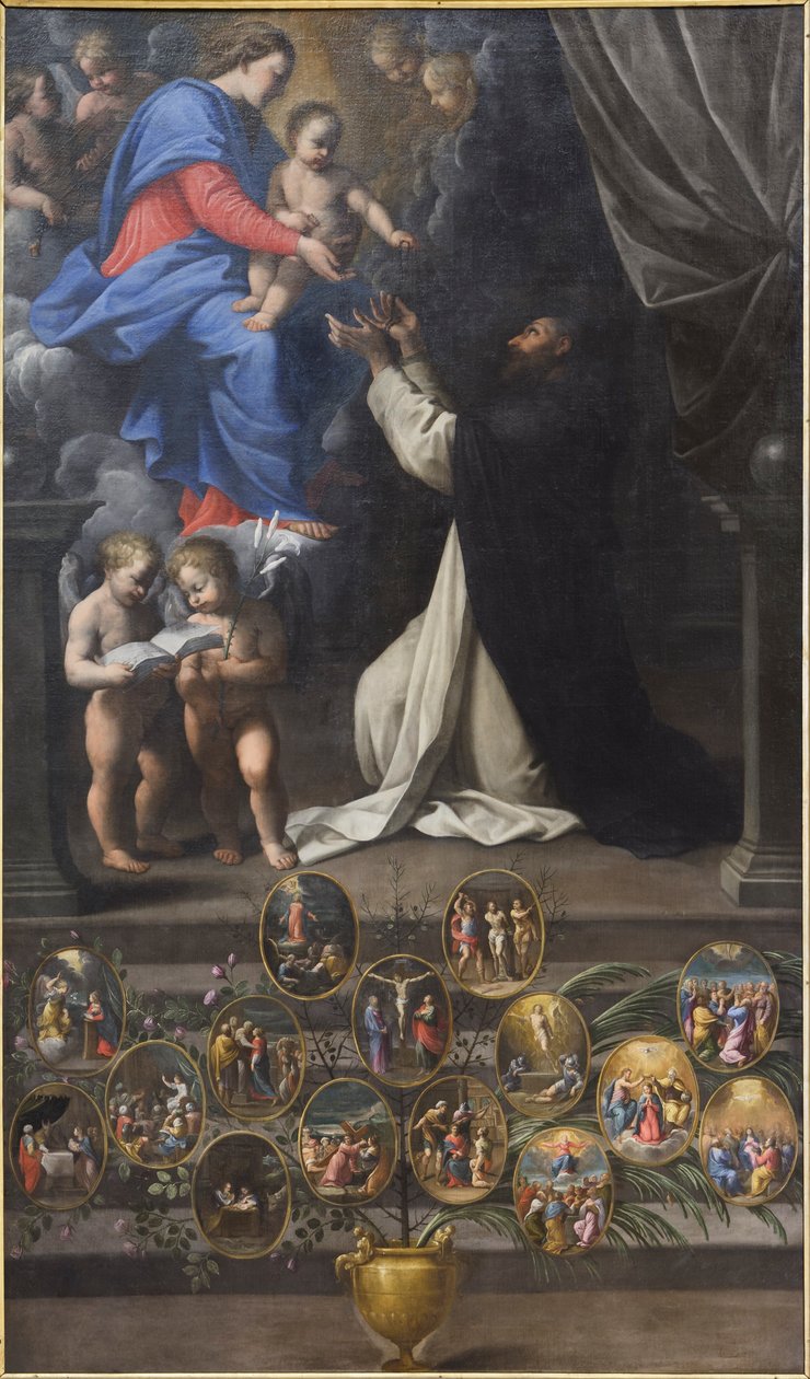 A rózsafüzér királynője alkotó: Guido Reni