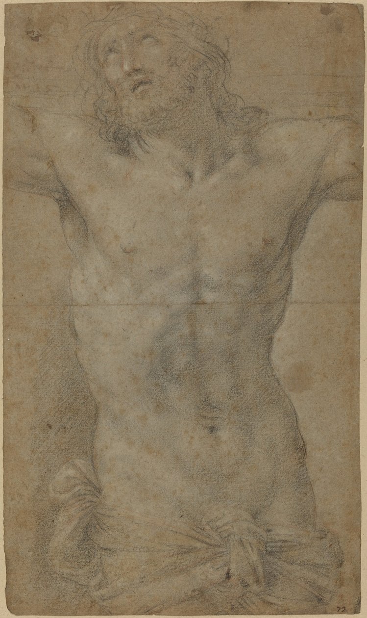 Krisztus torzója a kereszten alkotó: Guido Reni