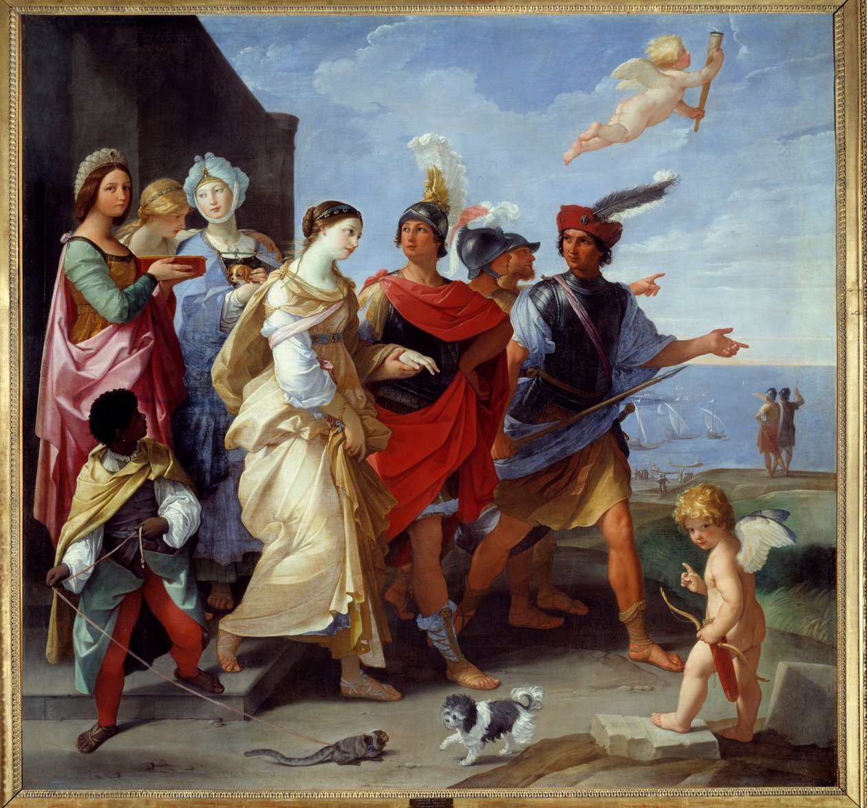 Trójai háború: Guido Reni dit Le Guide (1575-1642) „” Helene elrablása”” festménye 1631 V. 2,53x2,65 m alkotó: Guido Reni