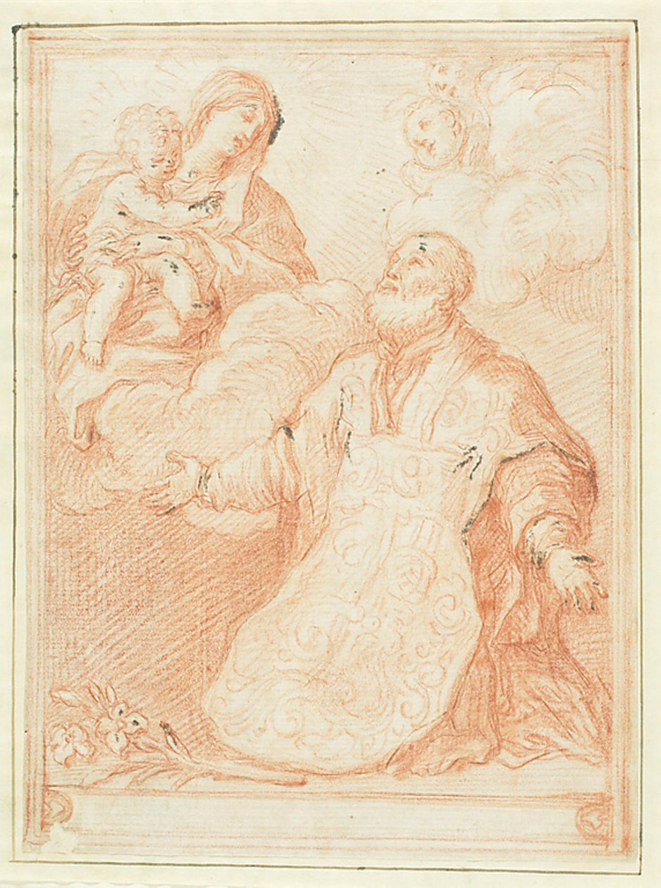 Szent Fülöp Neri látomása alkotó: Guido Reni