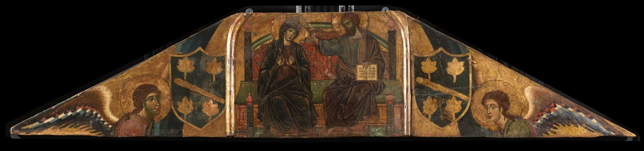 Szűz koronázása, 1260 körül alkotó: Guido da Siena