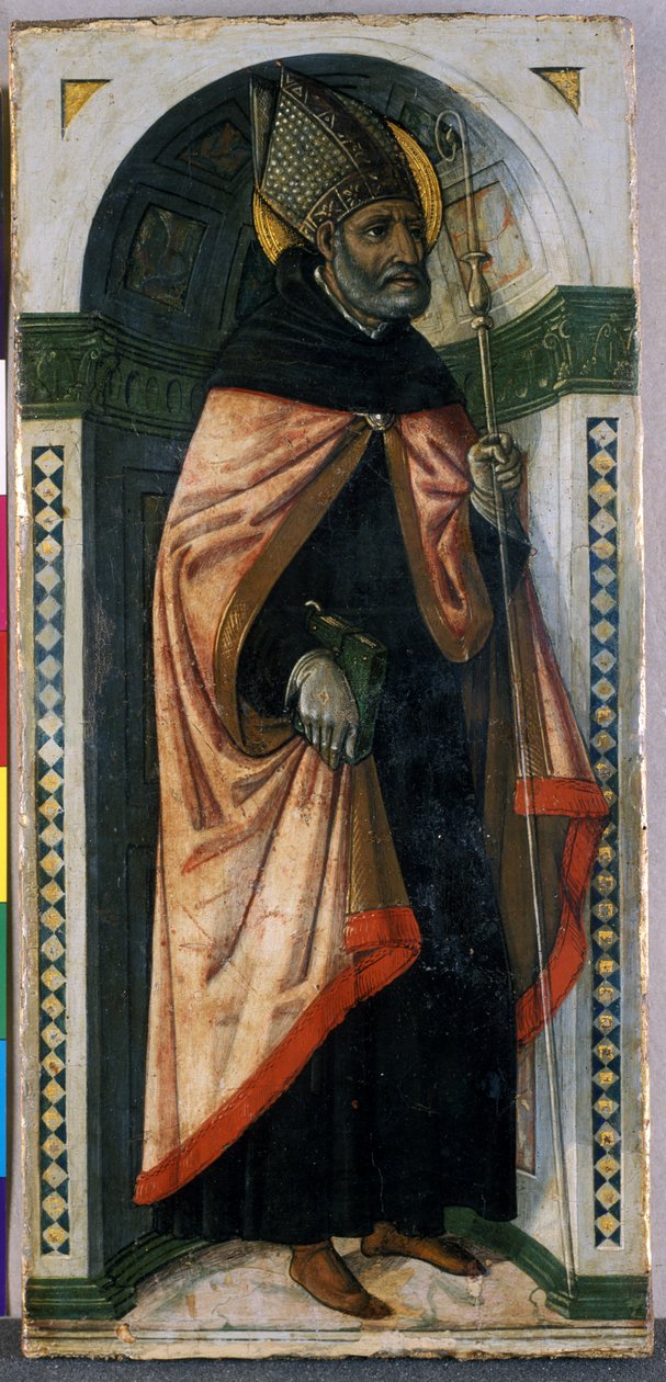 Szent Ágoston, 1500 körül (tempera fán) alkotó: Guidoccio di Giovanno Cozzarelli