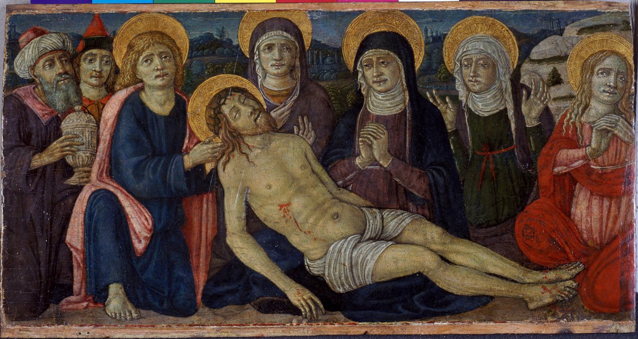 Krisztus siralma, 1500 körül (tempera fán) alkotó: Guidoccio di Giovanno Cozzarelli