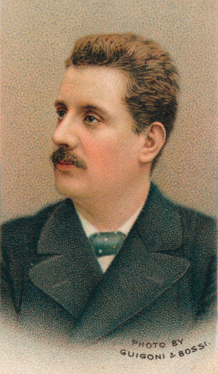 Giacomo Puccini 1858-1924 olasz zeneszerző, 1911 alkotó: Guigoni and Bossi.