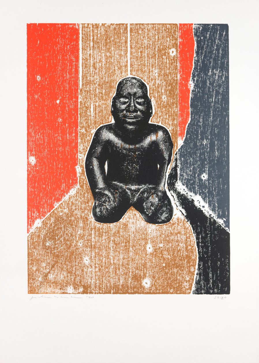 Láthatatlan szoba nº10, 2019 (fametszet és szitanyomás) alkotó: Guilherme Pontes