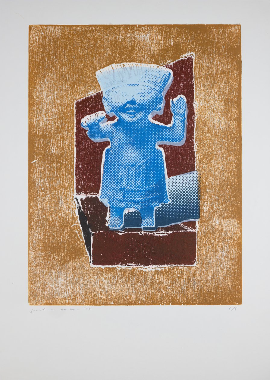 Invisible Room nº4, 2019 (woodcut and silkscreen) alkotó: Guilherme Pontes