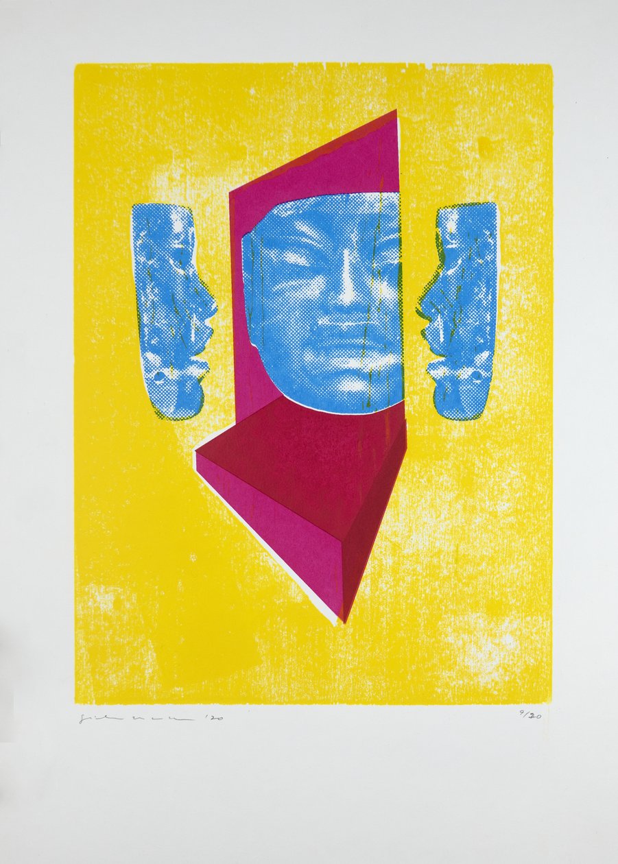 Invisible Room nº6, 2. kiadás, 2019 (fametszet és szitanyomás) alkotó: Guilherme Pontes