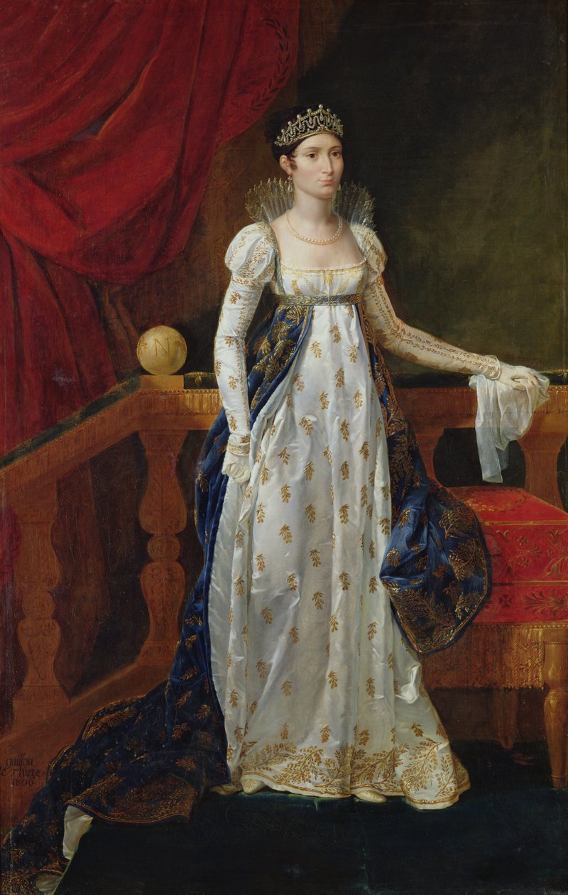 Elisa Bonaparte (1777-1820) Bacciochi hercegnő, 1806 alkotó: Guillaume Guillon Lethière