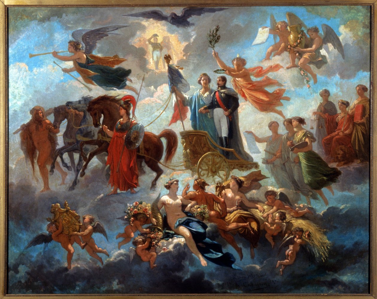 Napóleon III. 1860-70 körül (festmény) alkotó: Guillaume Alphonse Harang Cabasson