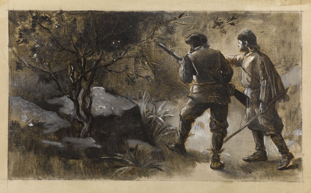 Kennybol és Guldon Stayper, 1889 körül (olaj, vászon) alkotó: Guillaume Albert Demarest