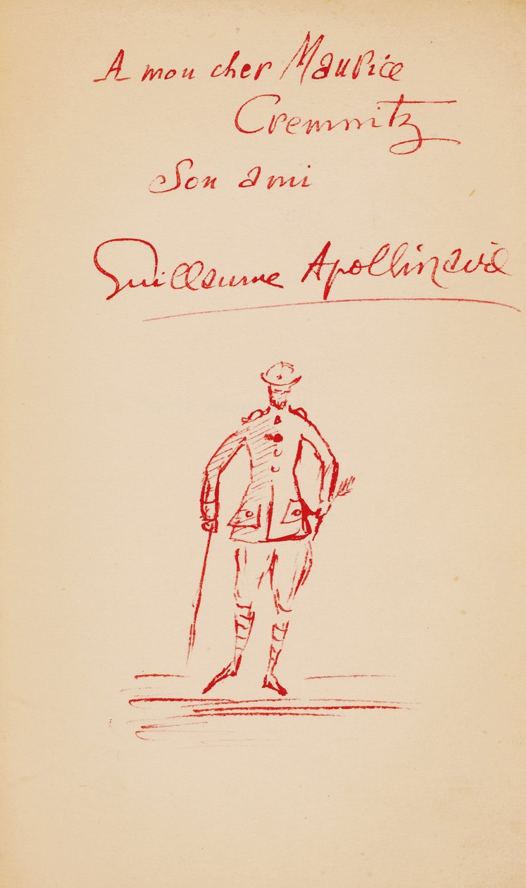 Maurice Cremnitz felirata A meggyilkolt költőből, 1916 alkotó: Guillaume Apollinaire