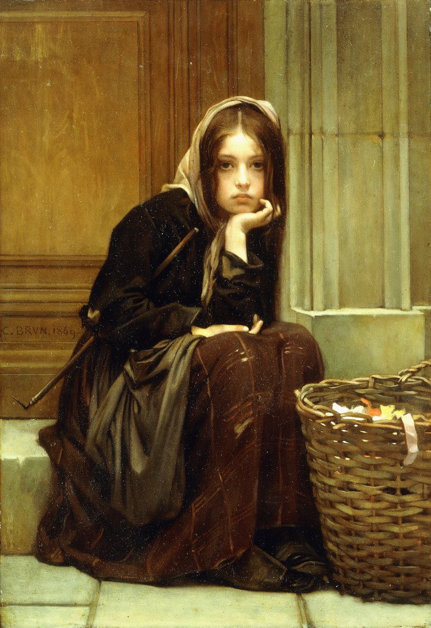 Egy kosár szalagos, 1869 alkotó: Guillaume Charles Brun