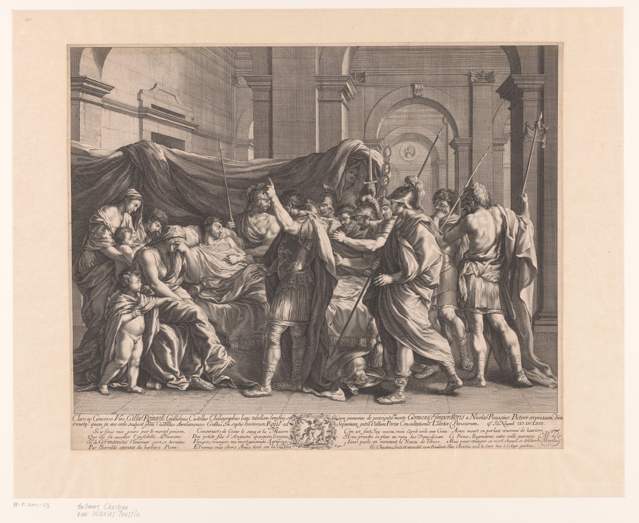Germanicus a halálos ágyán alkotó: Guillaume Chasteau