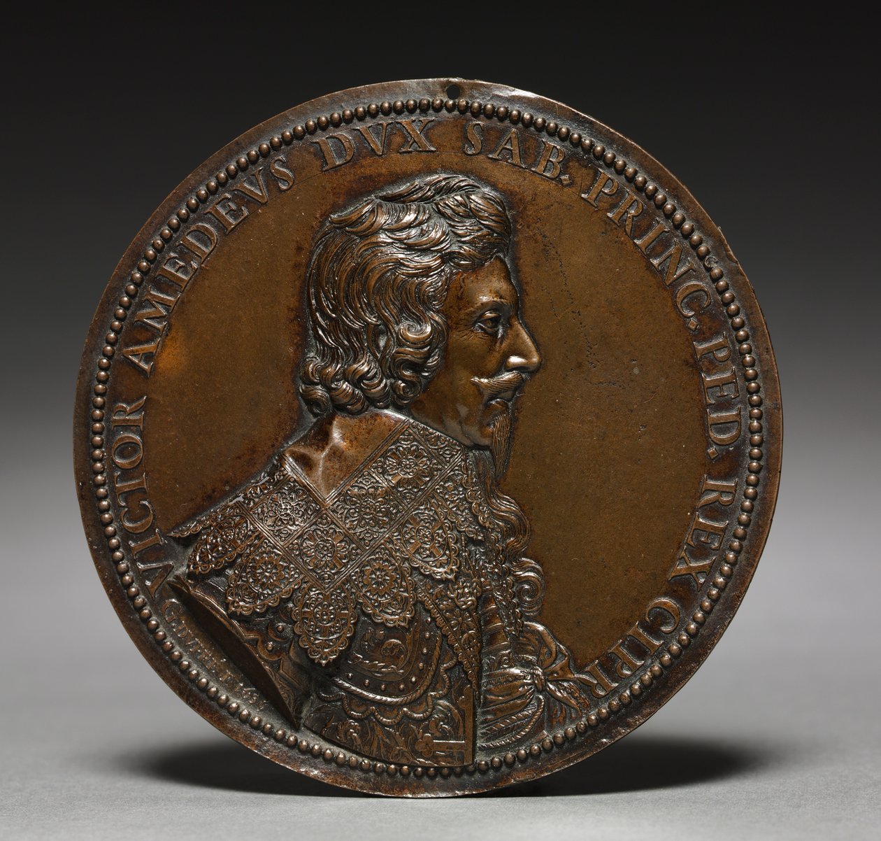 Savoyai Viktor Amedeus portréja, 1636. alkotó: Guillaume Dupre
