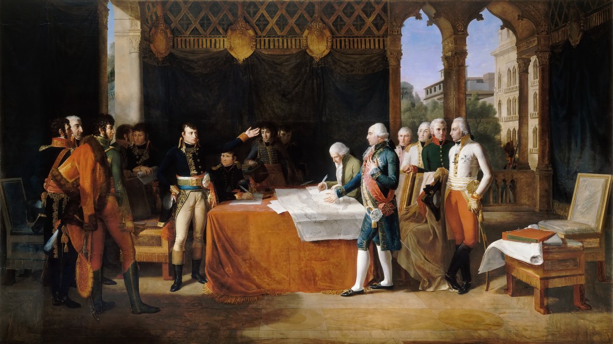 Leoben előzményei, 1797. április 17 alkotó: Guillaume Guillon Lethière
