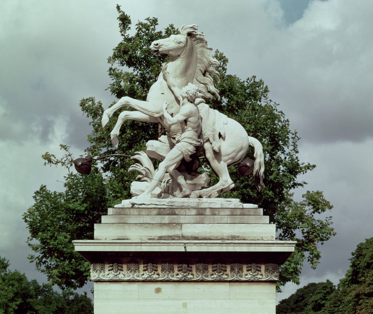 A két „Marly Horses” egyike, 1739-45 (márvány) alkotó: Guillaume I Coustou