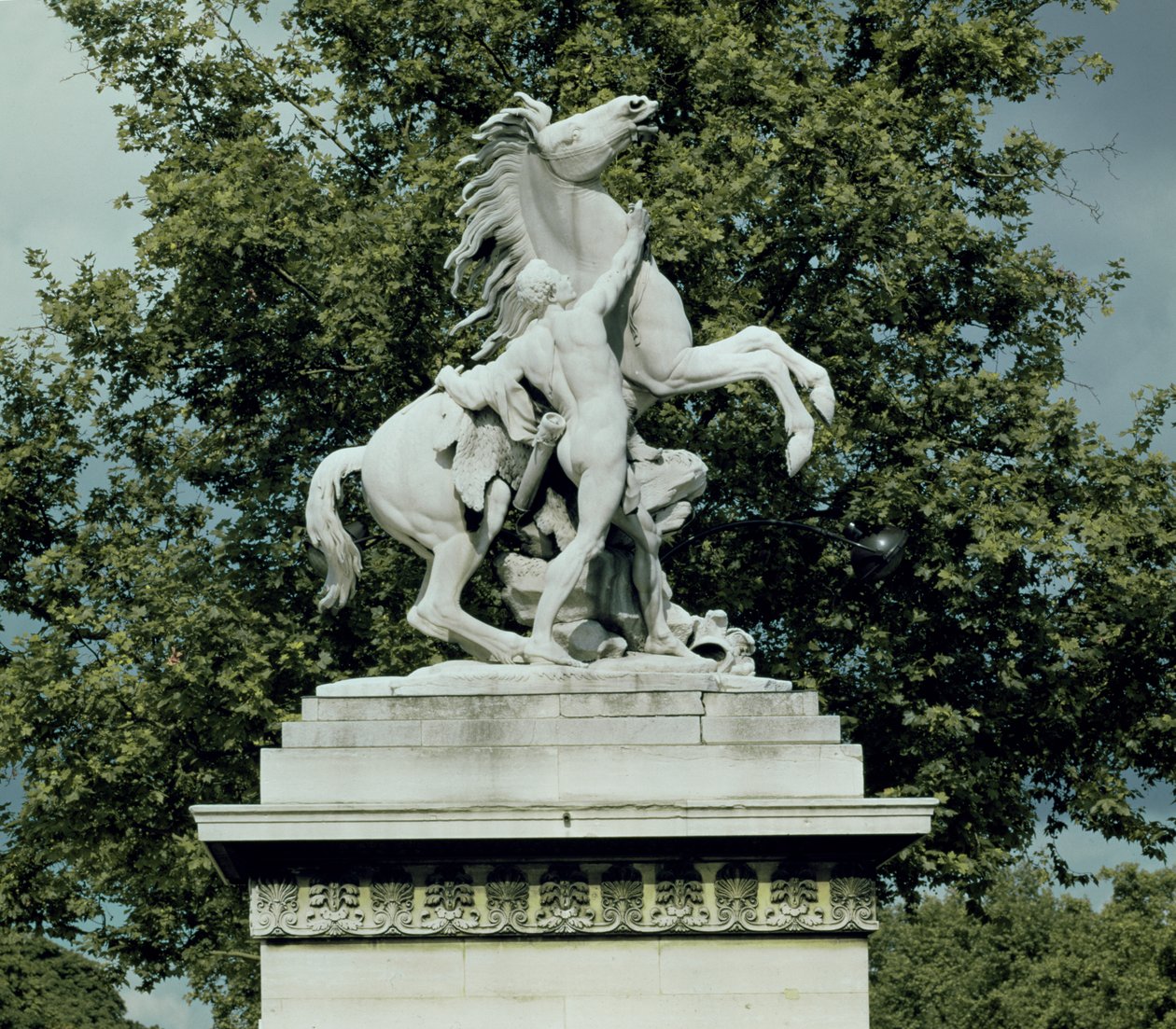 A két „Marly Horses” egyike, 1739-45 (márvány) alkotó: Guillaume I Coustou