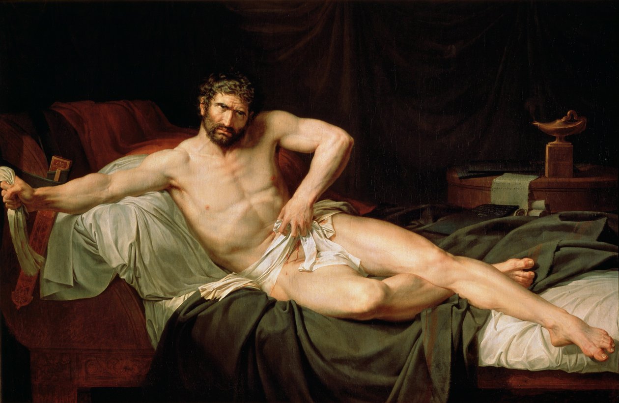 Cato of Utica, 1795 alkotó: Guillaume Lethiere