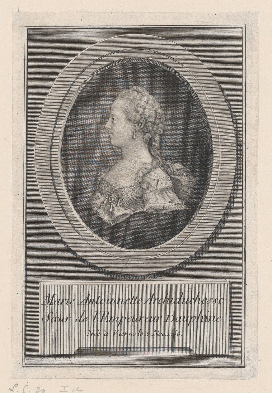 Marie Antoinette hercegnő, 1770. alkotó: Guillaume Phillipe Benoist