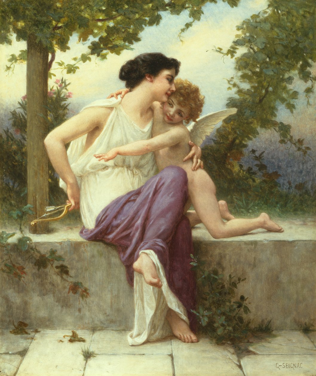 Love Disarms (olaj, vászon) alkotó: Guillaume Seignac