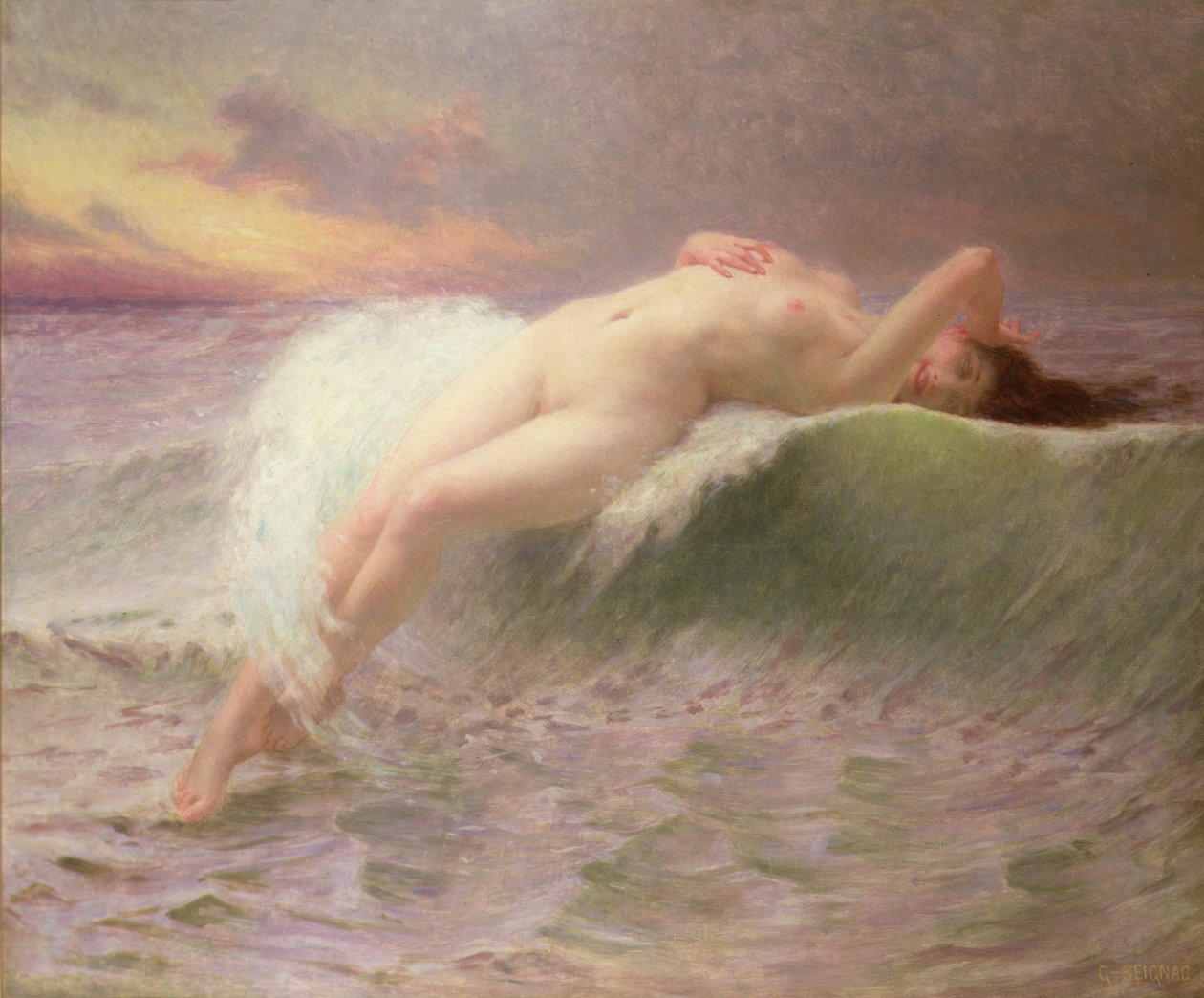 A vízi nimfa alkotó: Guillaume Seignac