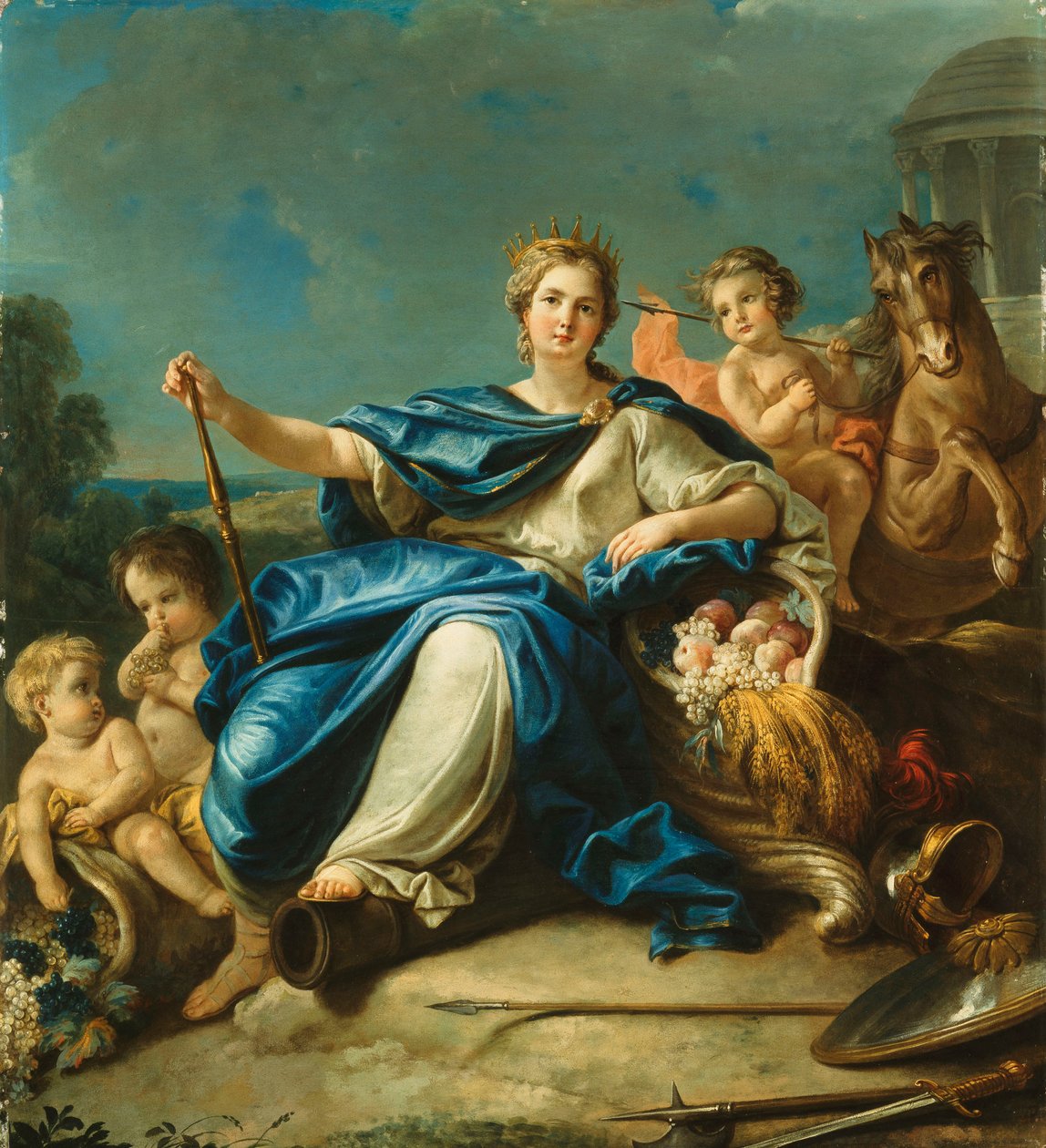 Ázsia megszemélyesítése, alkotó: Guillaume Thomas Raphael Taraval