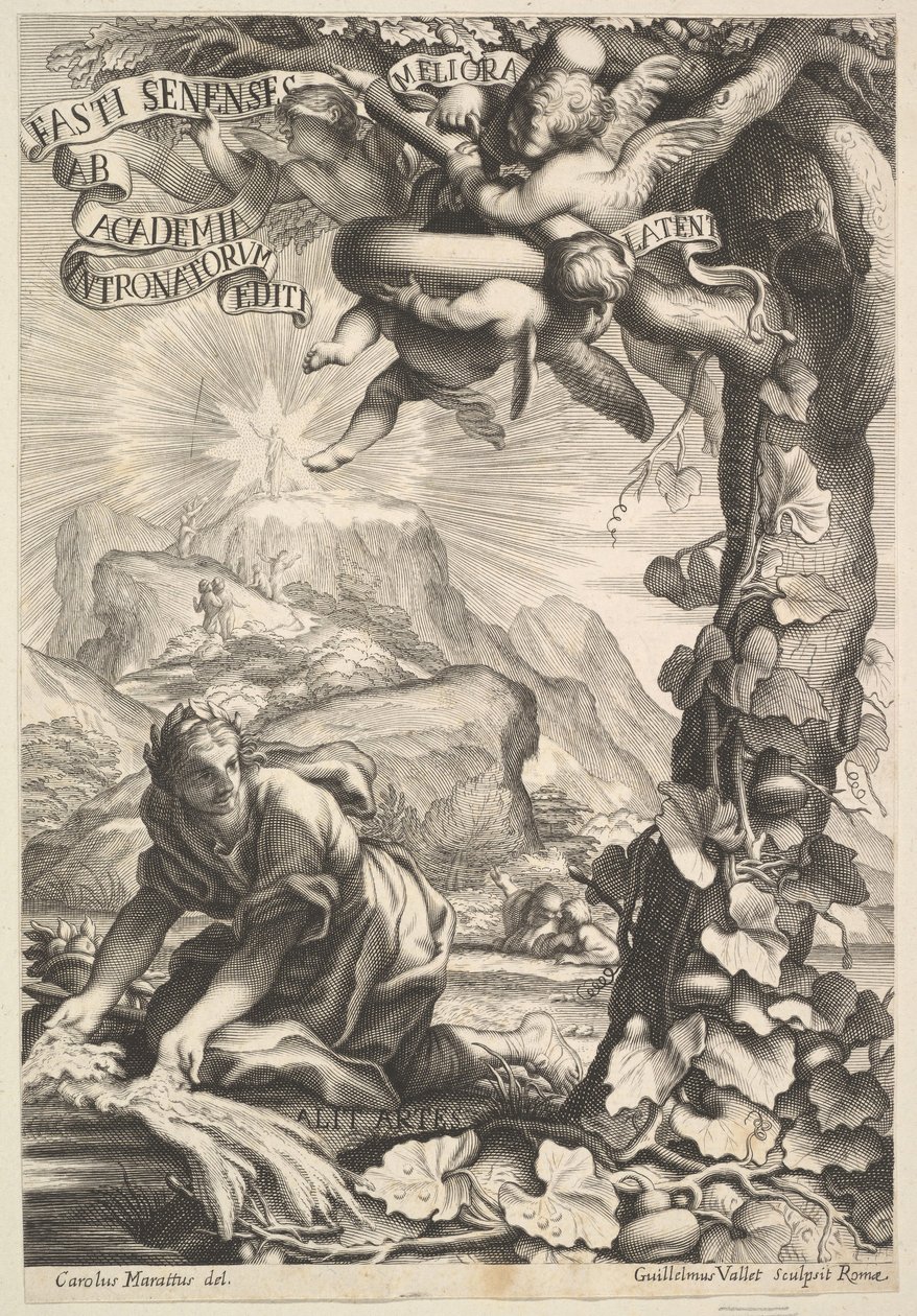 Fasti Senenese frontképe, 1645-1704. alkotó: Guillaume Vallet