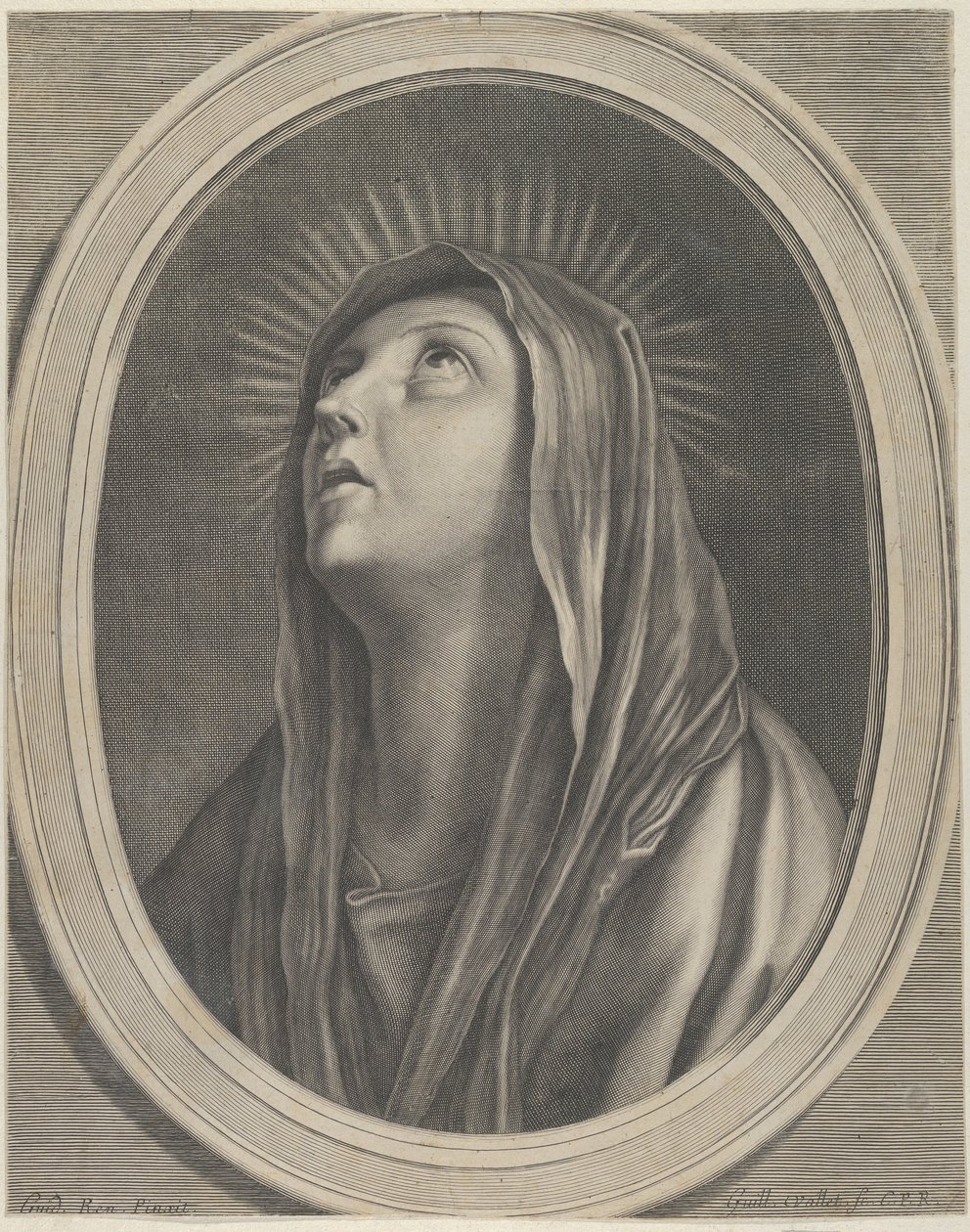 A Szűz felnéz..., kb. 1650-1704. alkotó: Guillaume Vallet