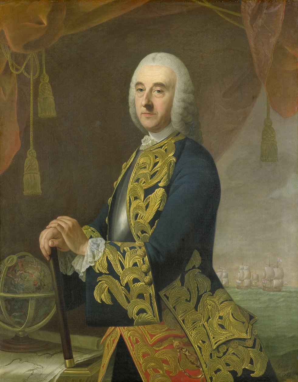 Hendrik Lijnslager admirális, Harmen Lijnslager és Judith Allijn fia portréja alkotó: Guillaume de Spinny
