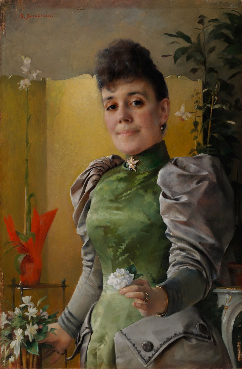 Maria von Wahlberg asszony (született Sinebrychoff) portréja alkotó: Gunnar Berndtson