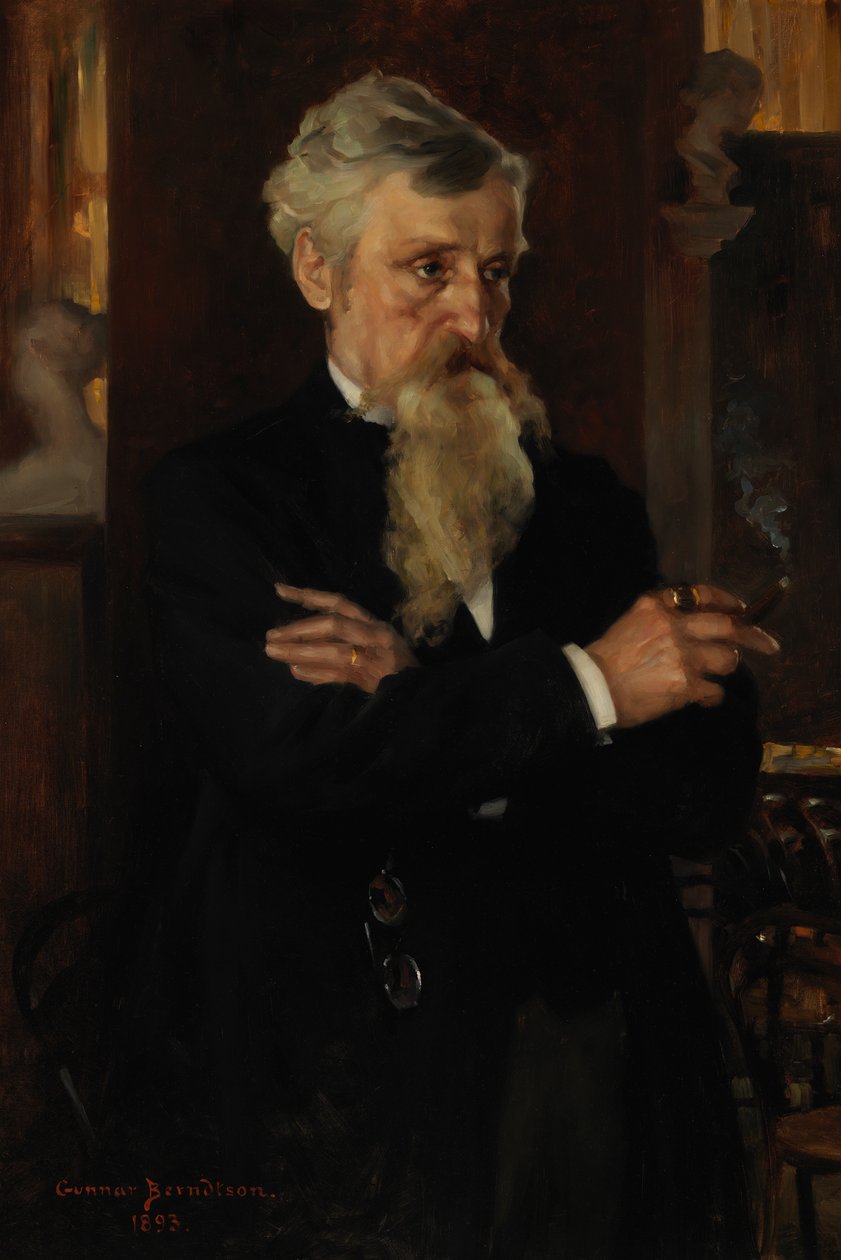 August Schauman újságíró portréja alkotó: Gunnar Berndtson