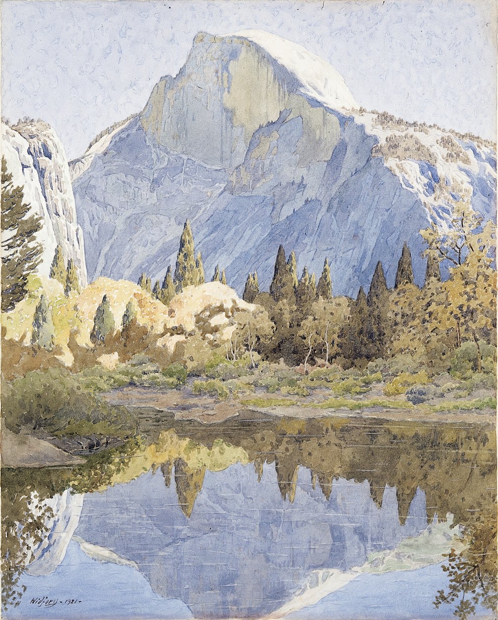 Half Dome és Mirror Lake alkotó: Gunnar Widforss