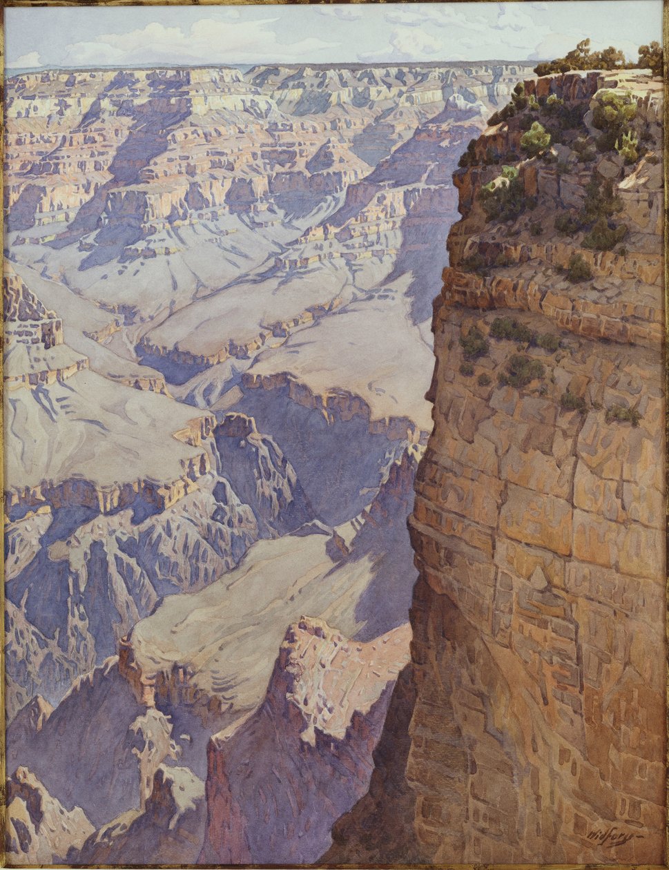 Az Arizonai Grand Canyon (papírral) alkotó: Gunnar Widforss