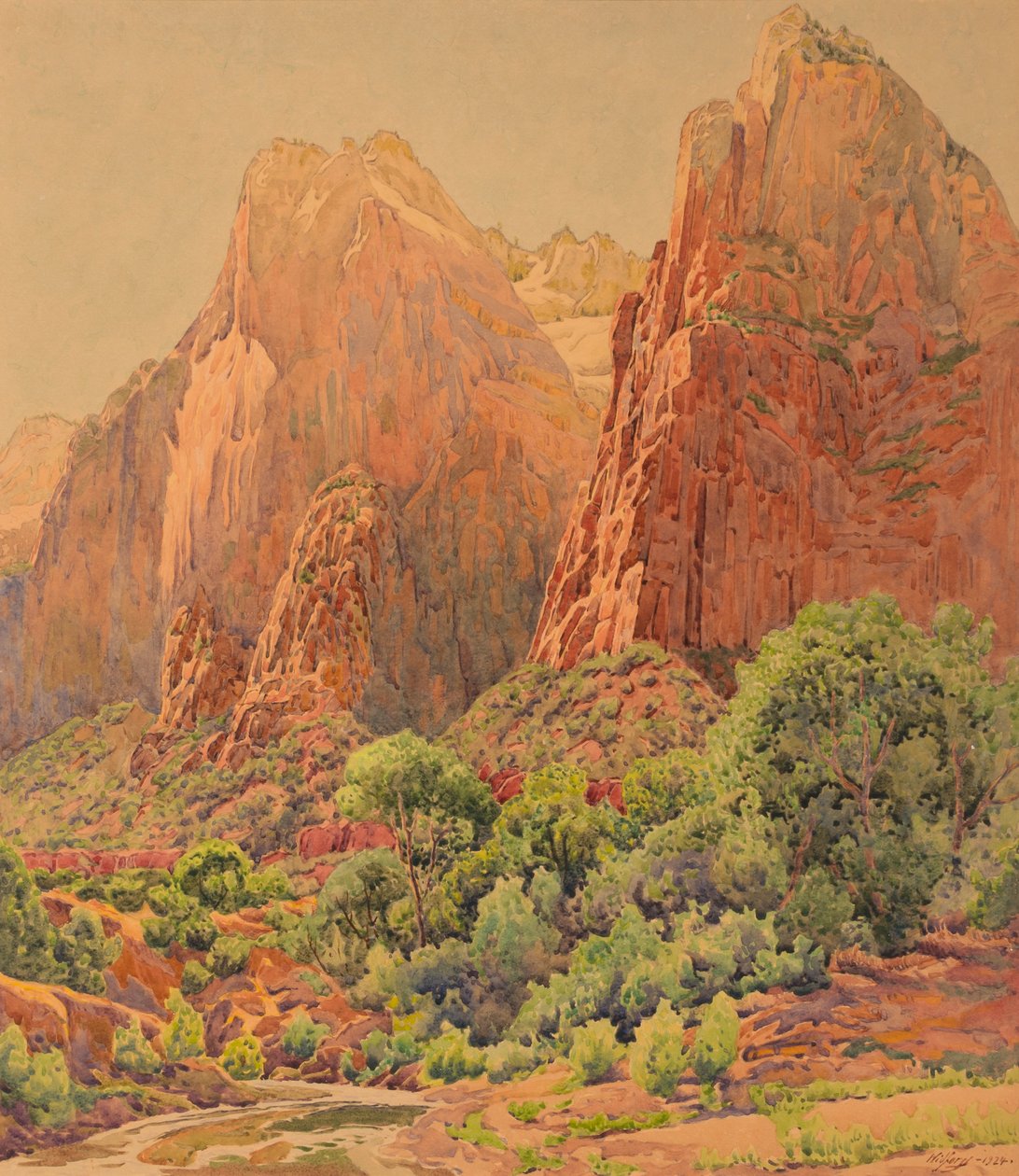 A pátriárkák, Sion Nemzeti Park, 1924. alkotó: Gunnar Widforss