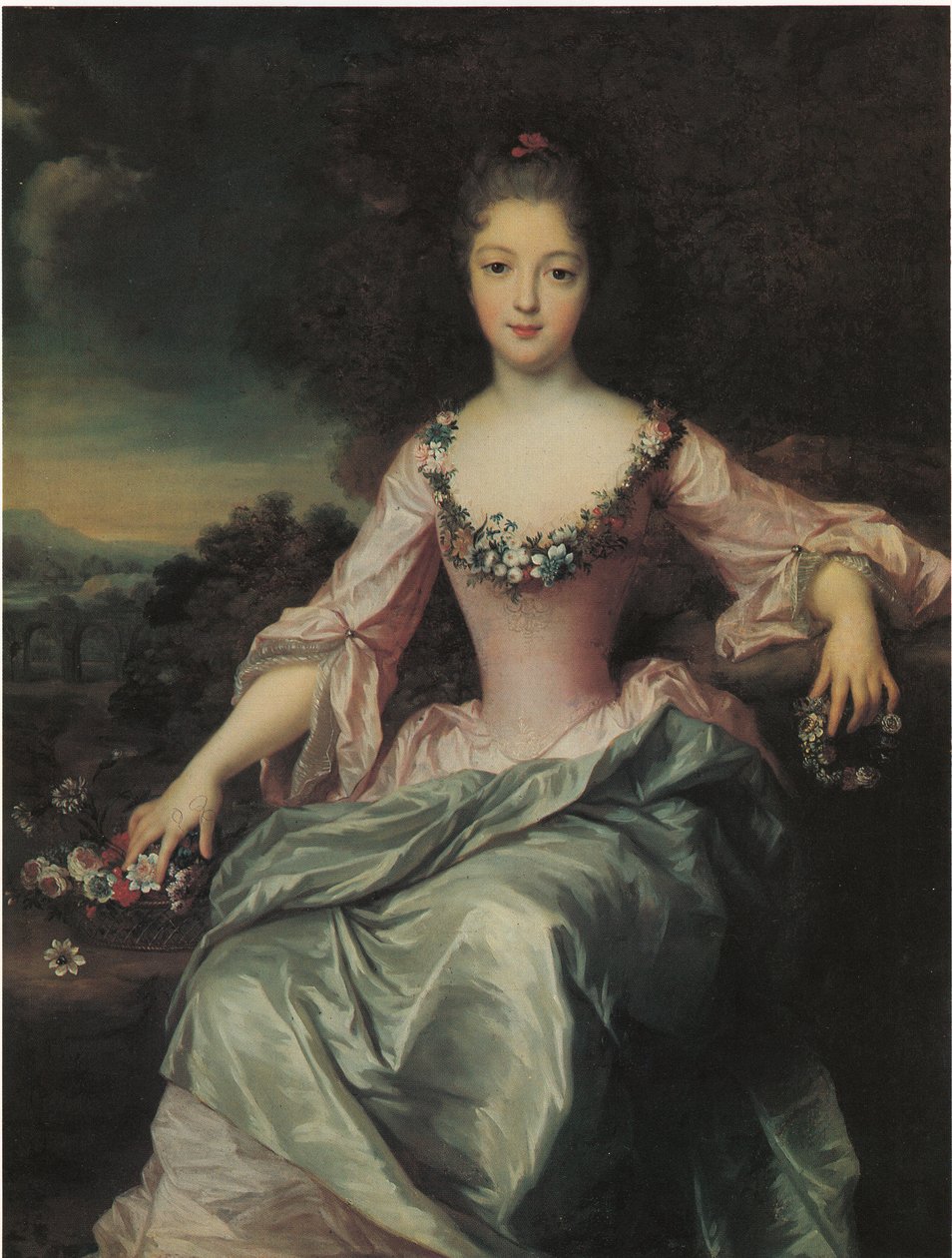 Marie Anne de Bourbon arcképe alkotó: Gustaf Lundberg