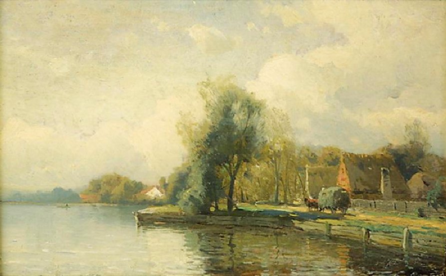 Táj tóval alkotó: Gustaf Rydberg