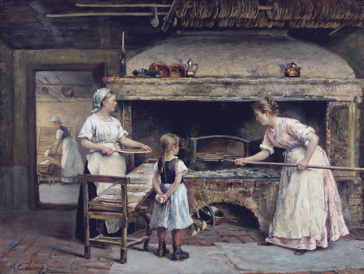 Egy pékség belsejében alkotó: Gustaf Olaf Cederstrom
