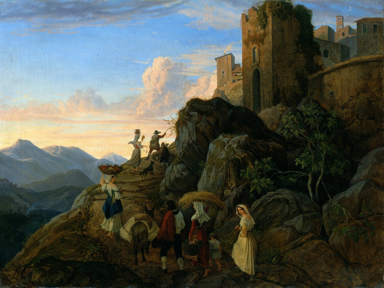 Civitella (este) alkotó: Gustav Karl Ludwig Richter