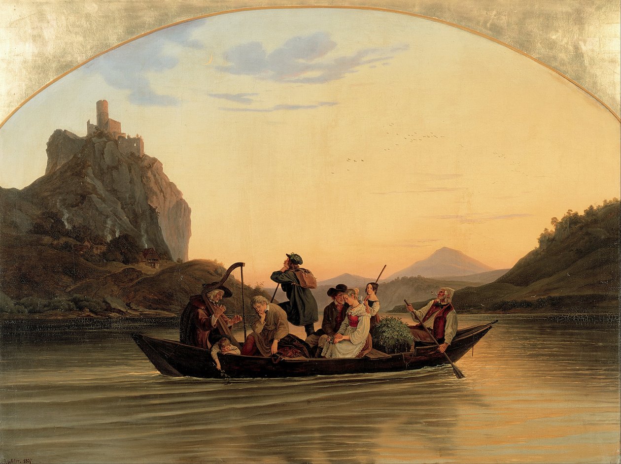 Átkelés Schreckensteinnél alkotó: Gustav Karl Ludwig Richter