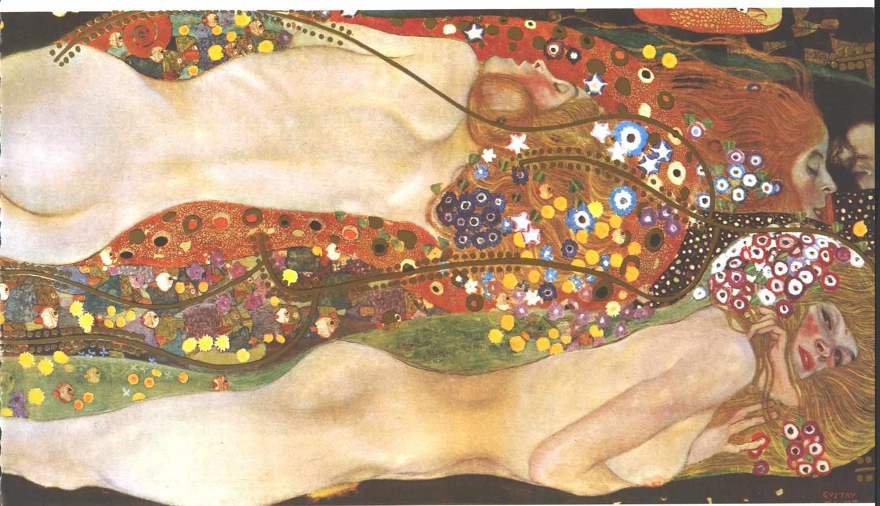 Vízkígyók II barátnői alkotó: Gustav Klimt