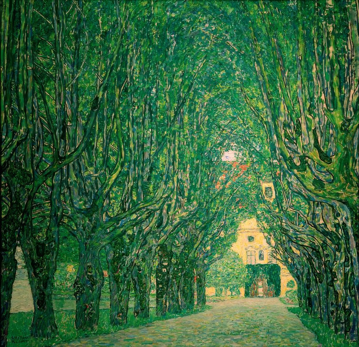Avenue a Schloss Kammer parkjában alkotó: Gustav Klimt