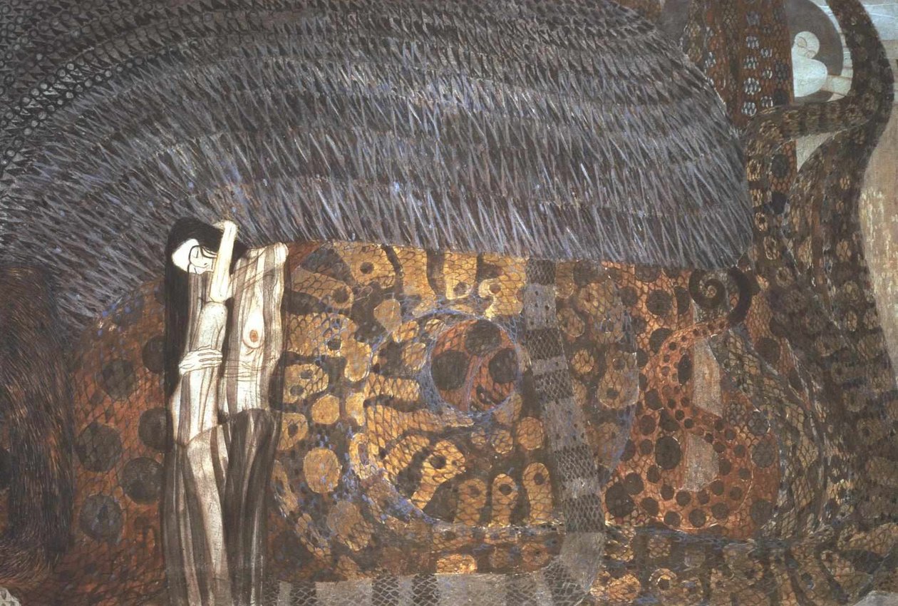 Beethoven Frieze - Fájdalom alkotó: Gustav Klimt
