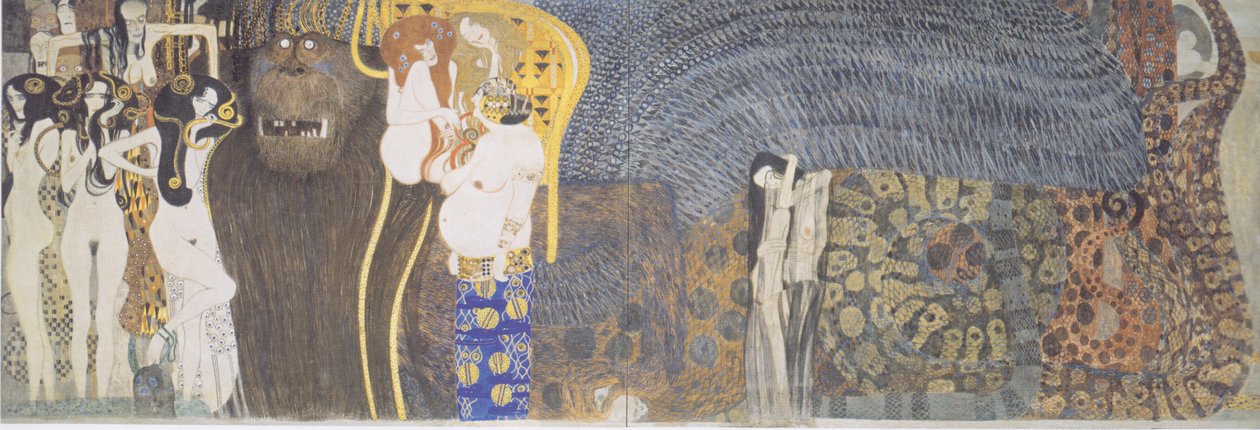 Bethoven fríz - központi fal alkotó: Gustav Klimt