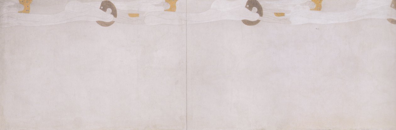 Bethoven fríz - bal oldali fal - részlet alkotó: Gustav Klimt