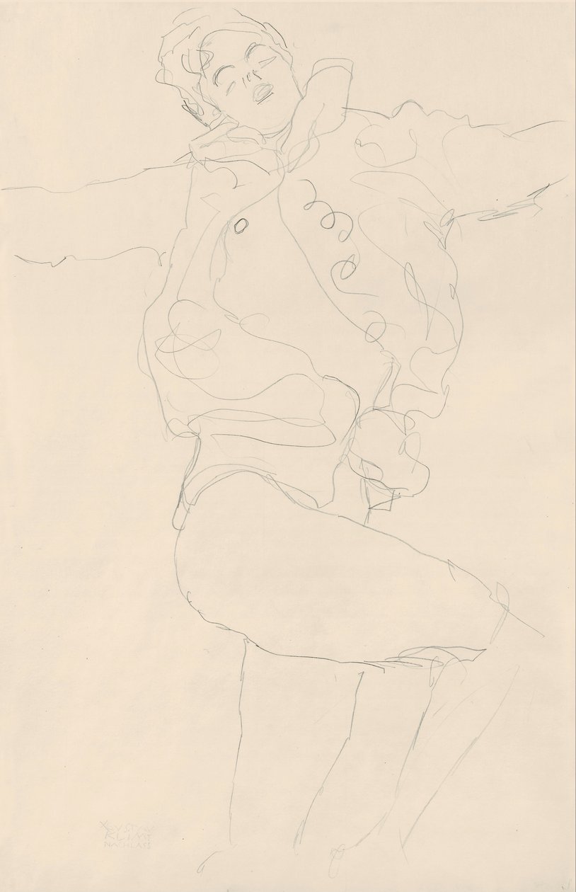 Táncoló nő Cape alkotó: Gustav Klimt