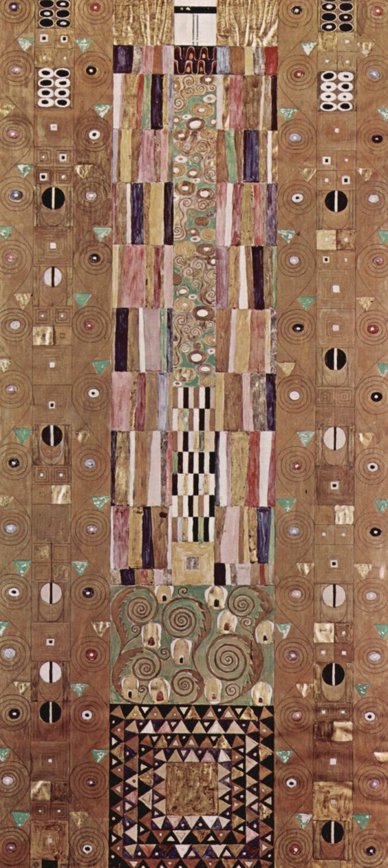 A brüsszeli Stoclet -palota fali frízének tervezése, Golden Knight alkotó: Gustav Klimt