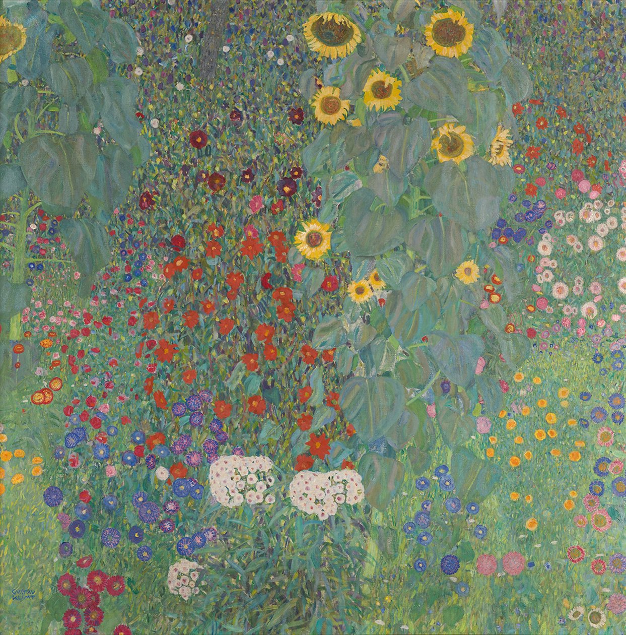 Napraforgós kert a vidéken alkotó: Gustav Klimt